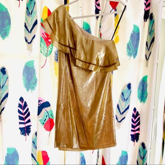 Rachel Zoe Ruffled One-Shoulder Jacquard Dress NWT - Picture 16 of 16